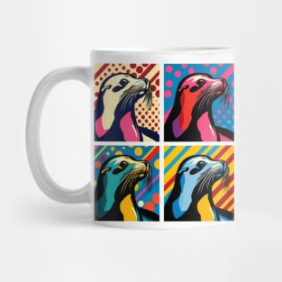 Pop Sea Lion Art - Trendy Marine Life Mug